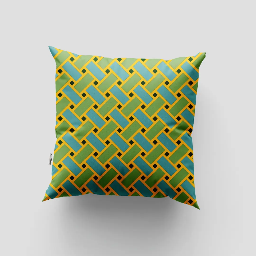Weaved Design Printed Cushion Cover