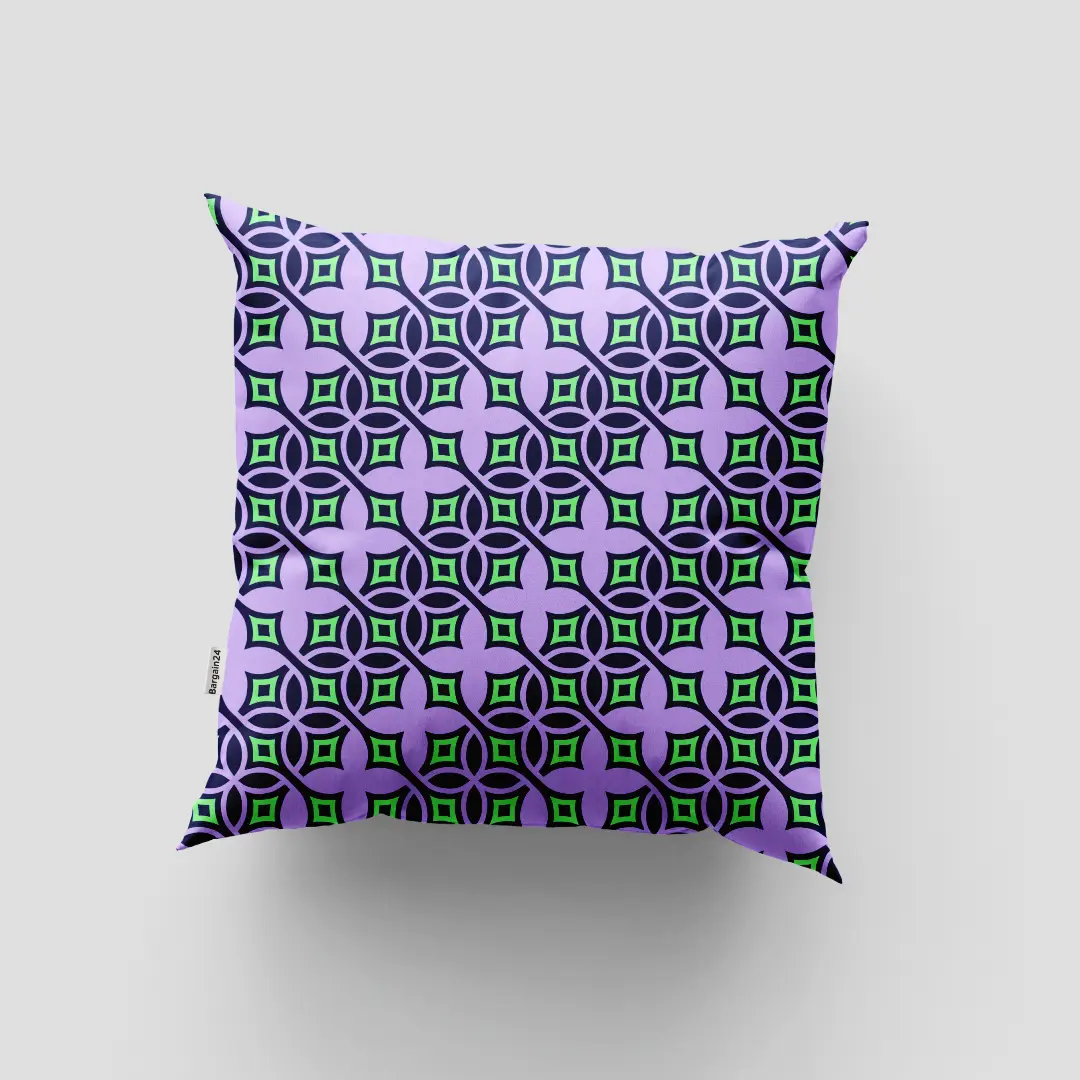 Floral Purple Color Cushion Cover