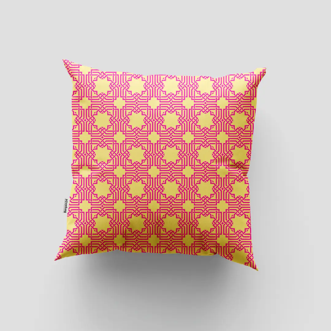 Yellow Pink Cushion Cover