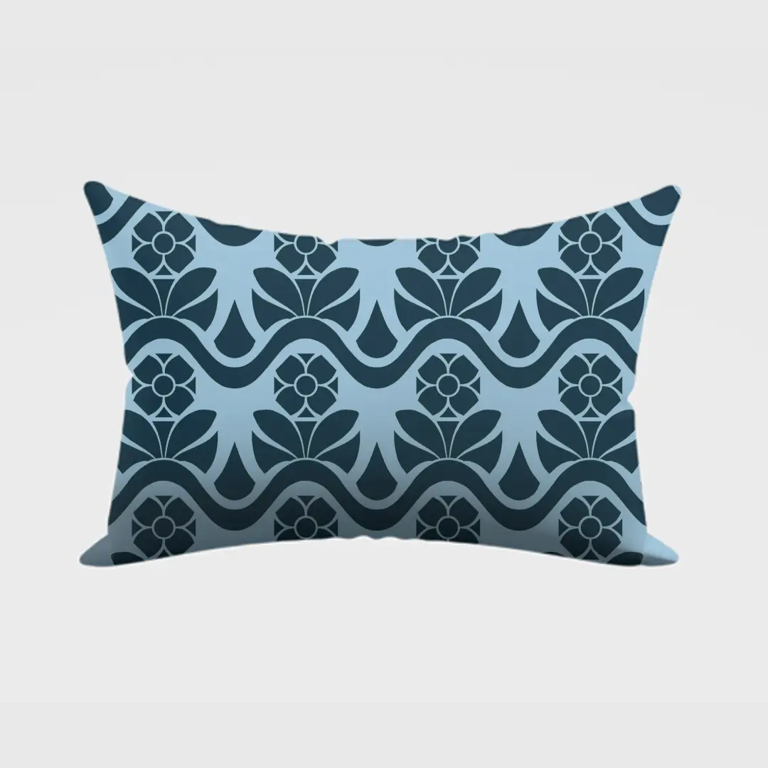 Retro Flower Colorful Pillow Cover