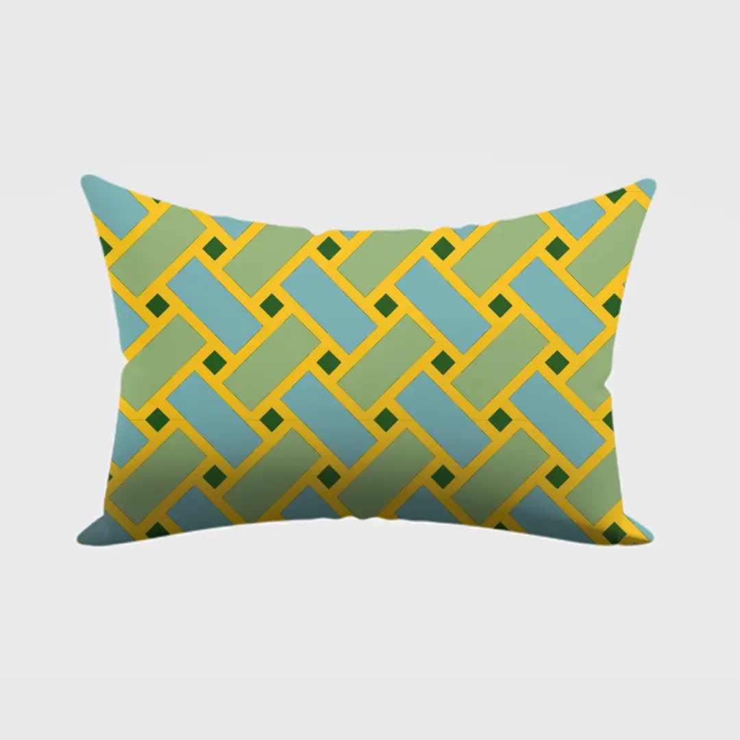Weaved Design Printed Pillow Cover