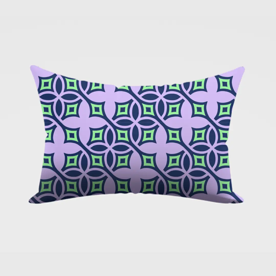 Floral Purple Color Pillow Cover