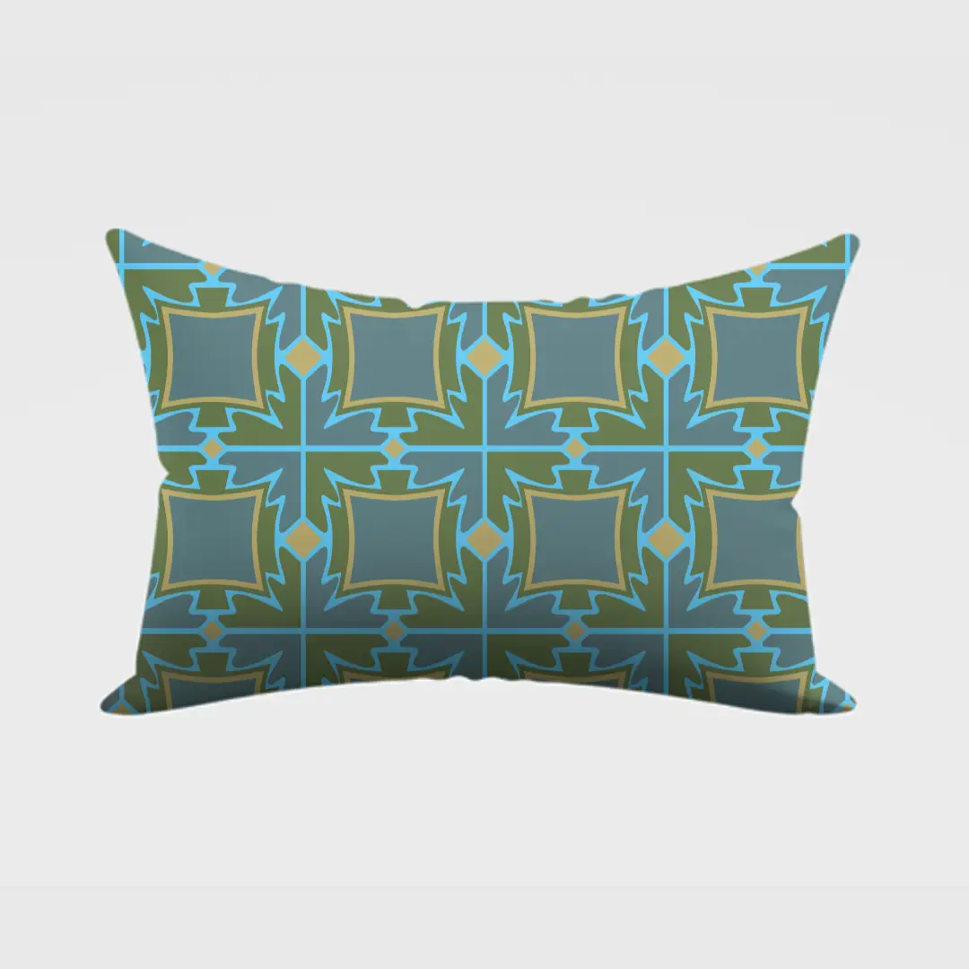 Square Motifs Pillow Cover