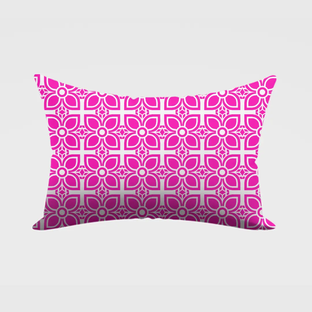 Rani Pink Flower Pillow Cover