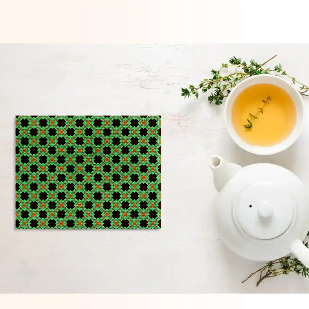 Green Stylish Table Placemats - Pack Of Four