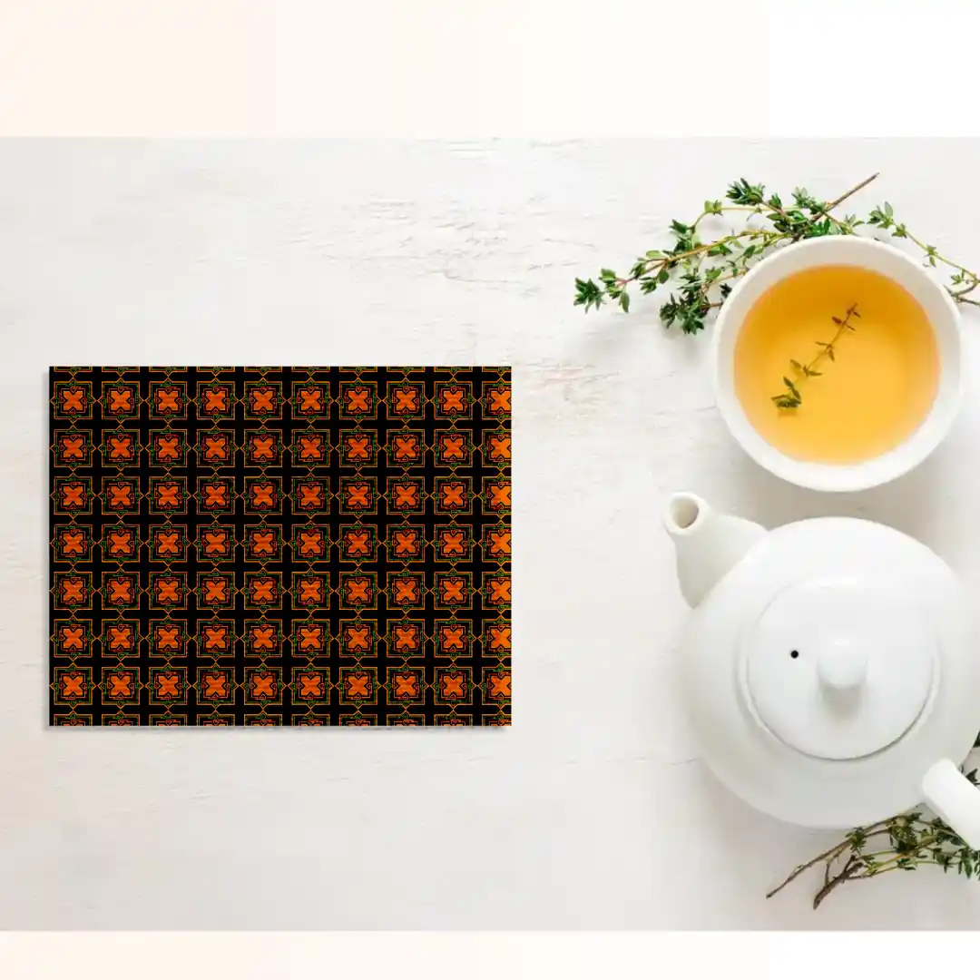 Traditional Motifs Table Placemats - Pack Of Four