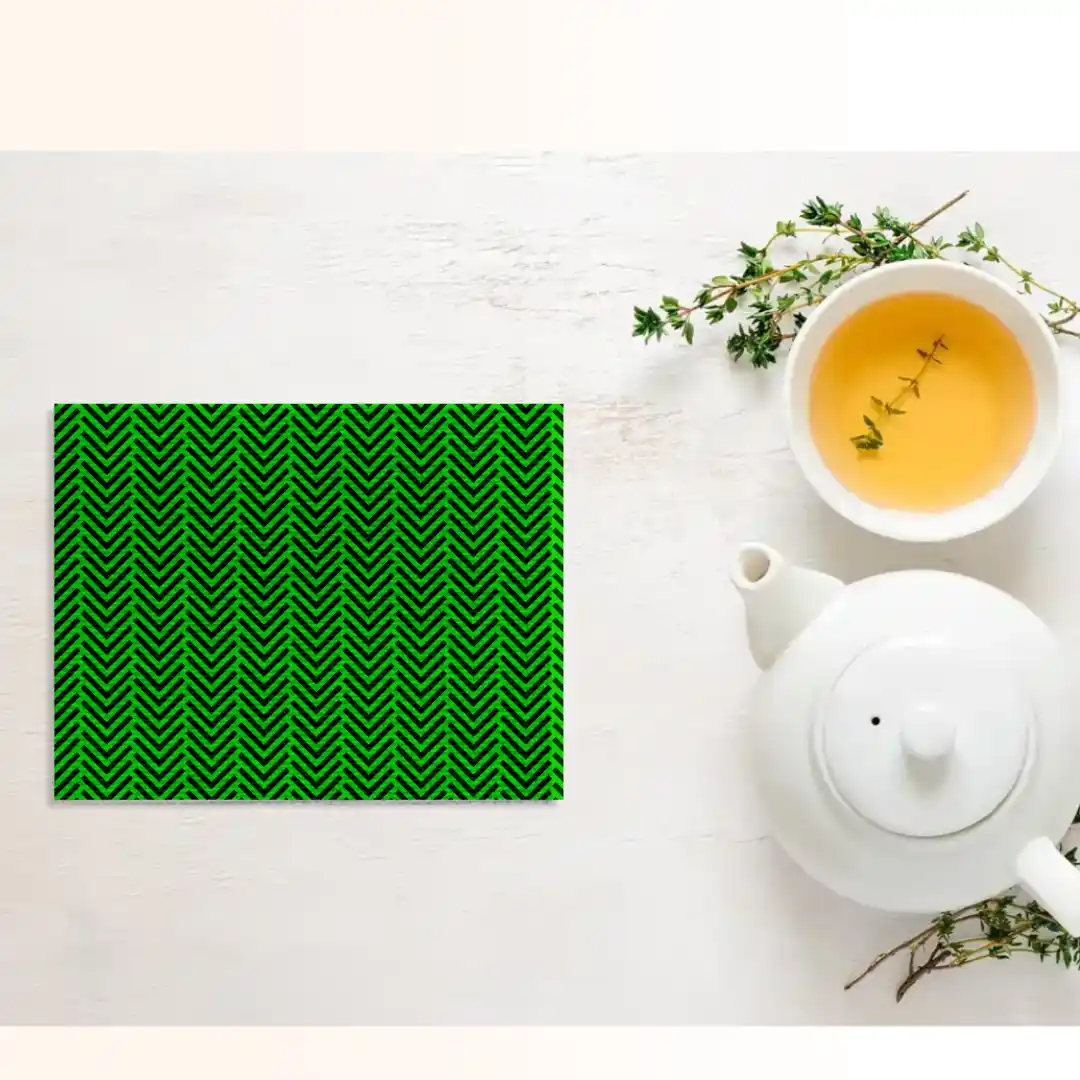 Arrows Green Table Placemats - Pack Of Four