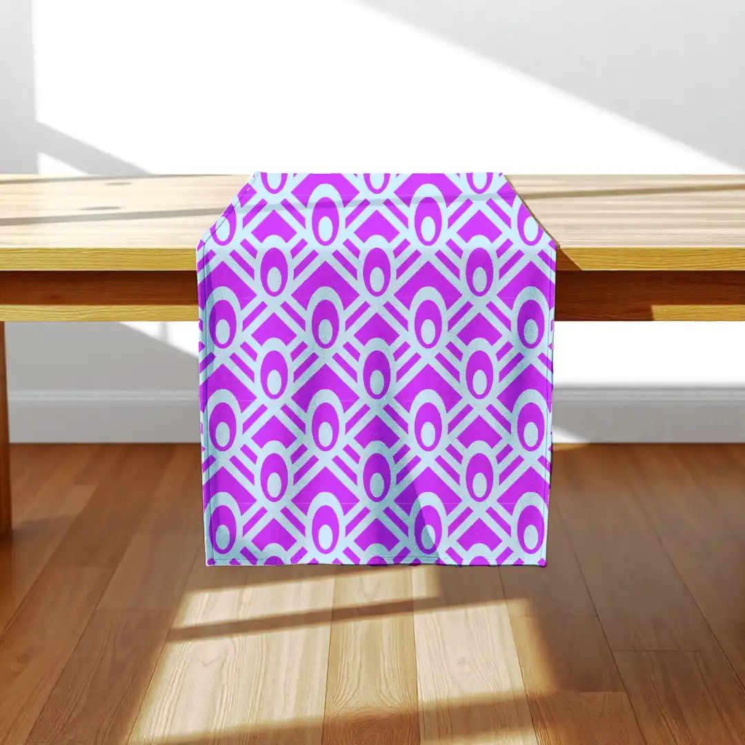 Beautiful Purple Dining Table Runner