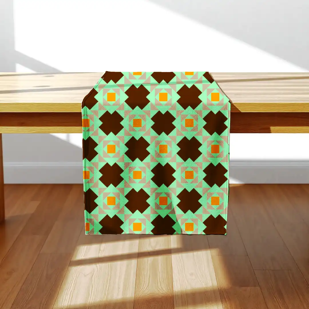 Green Stylish Table Runner