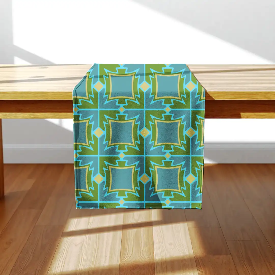 Square Motifs Table Runner
