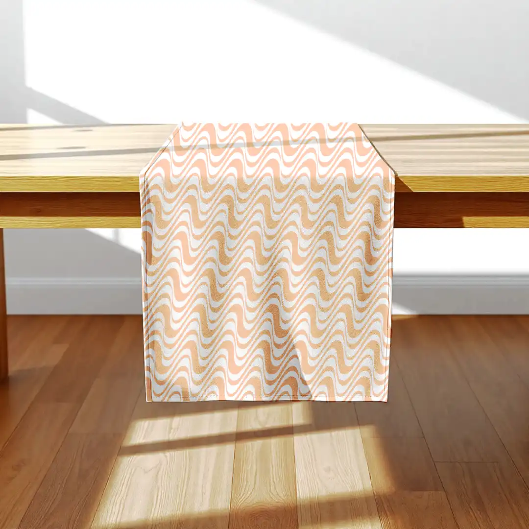 Wave Interwoven Design Dining Table Runner