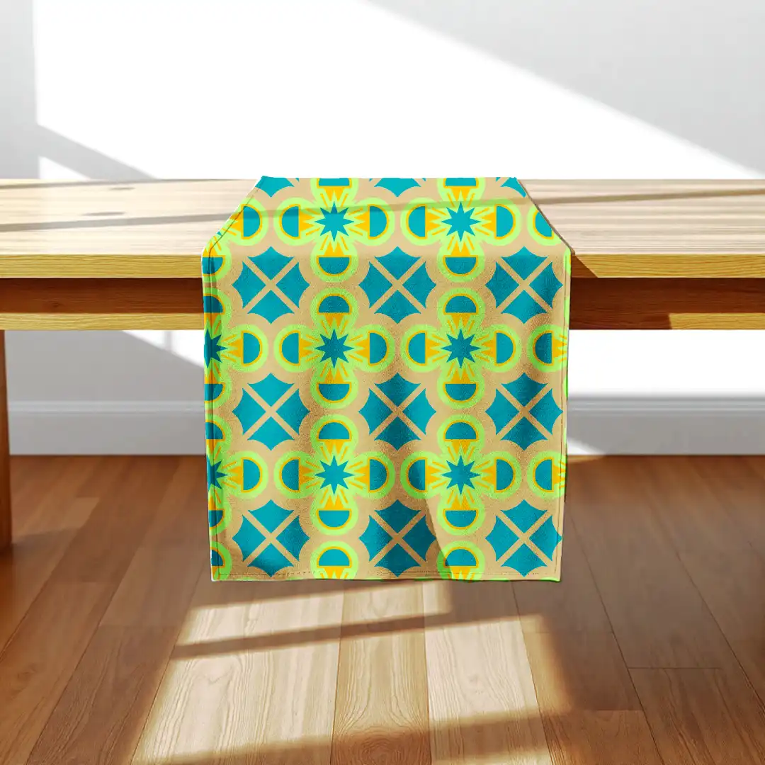 Retro Vintage Design Table Runner