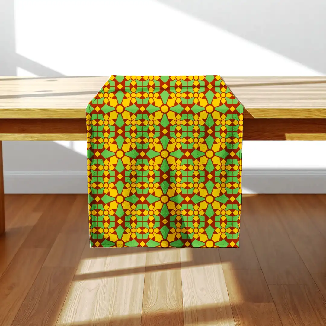 Ethnic Geometric Table Runner