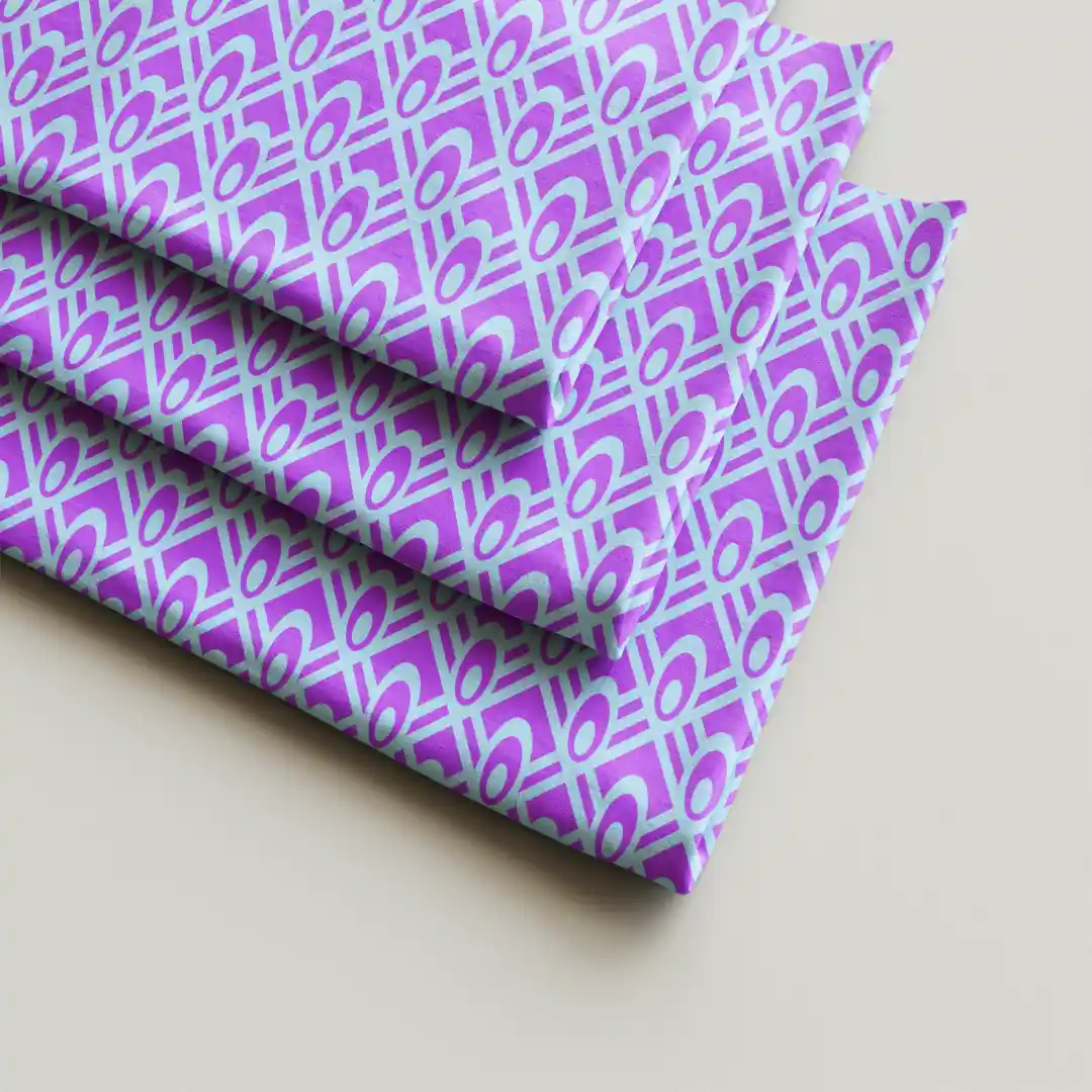 Beautiful Purple Dining Table Cloth Napkin Pack Of Four - Image 2