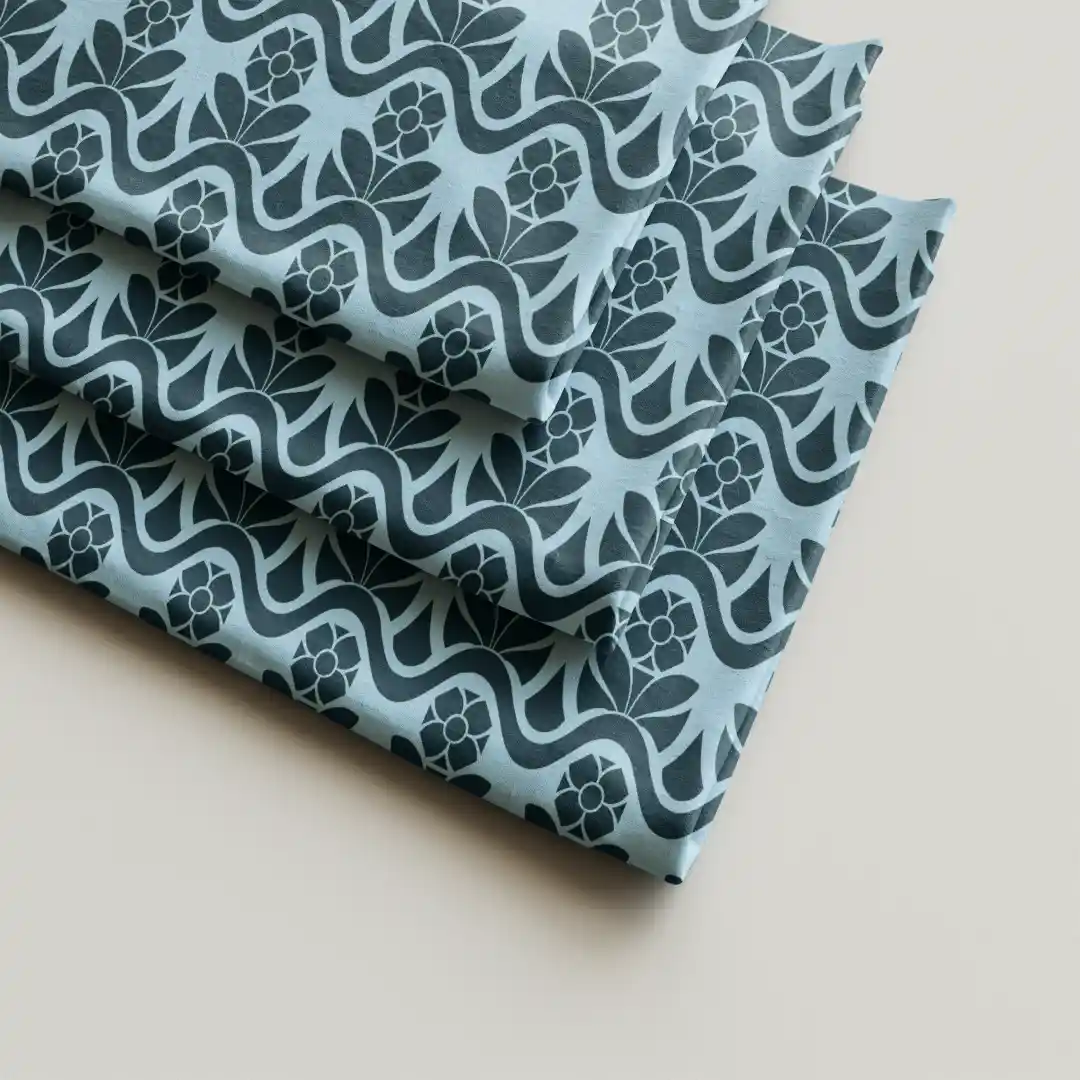 Retro Flower Stylish Cloth Napkin Pack Of Four - Image 2