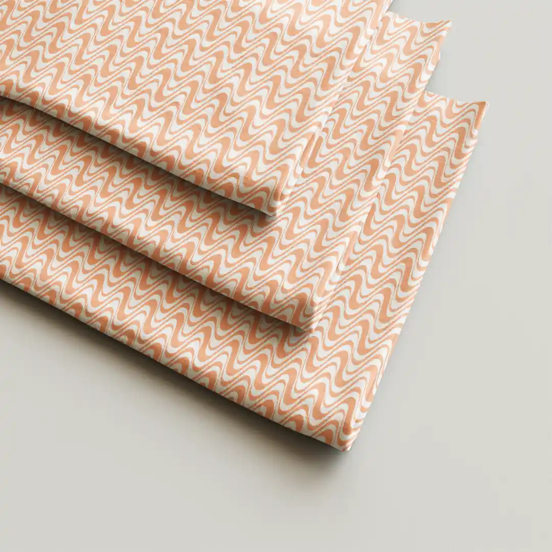 Wave Interwoven Design Dining Table Cloth Napkin Pack Of Four - Image 2