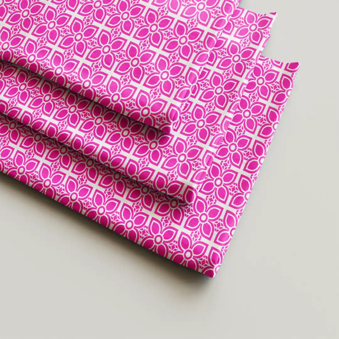 Rani Pink Flower Cloth Napkin Pack Of Four - Image 2