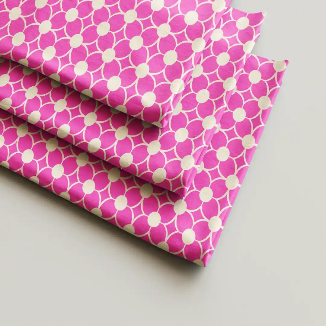 Creamish Pink Color Cloth Napkin Pack Of Four - Image 2
