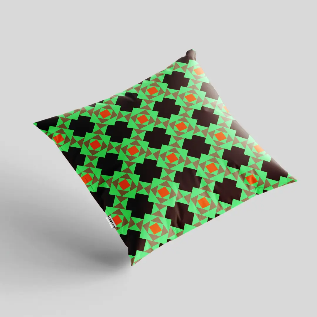 Green Colorful Cushion Cover - Image 2