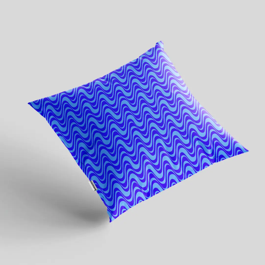 Wavy Printed Cushion Cover - Image 2