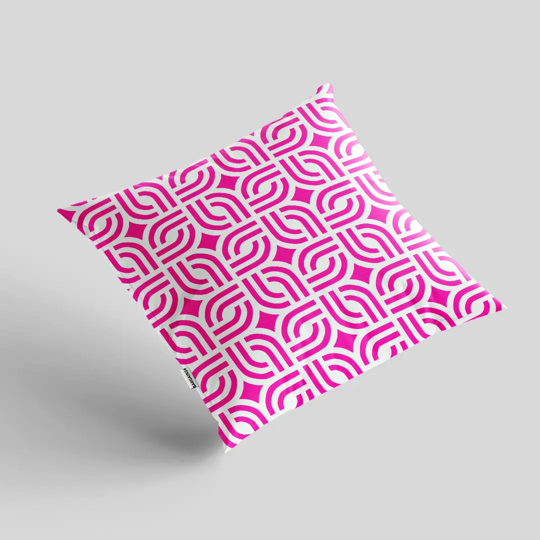 Pink White Cushion Cover - Image 2