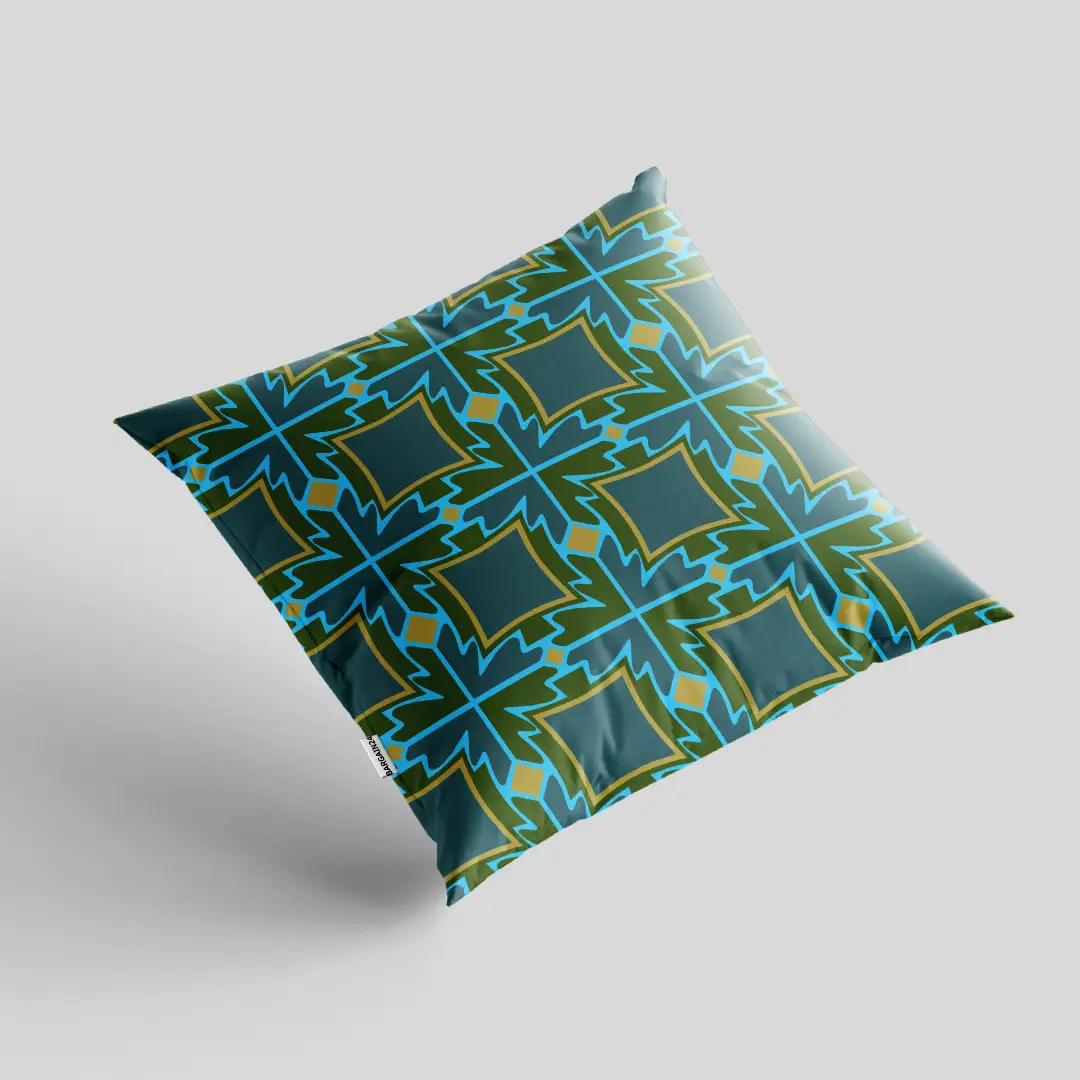 Square Motifs Cushion Cover - Image 2