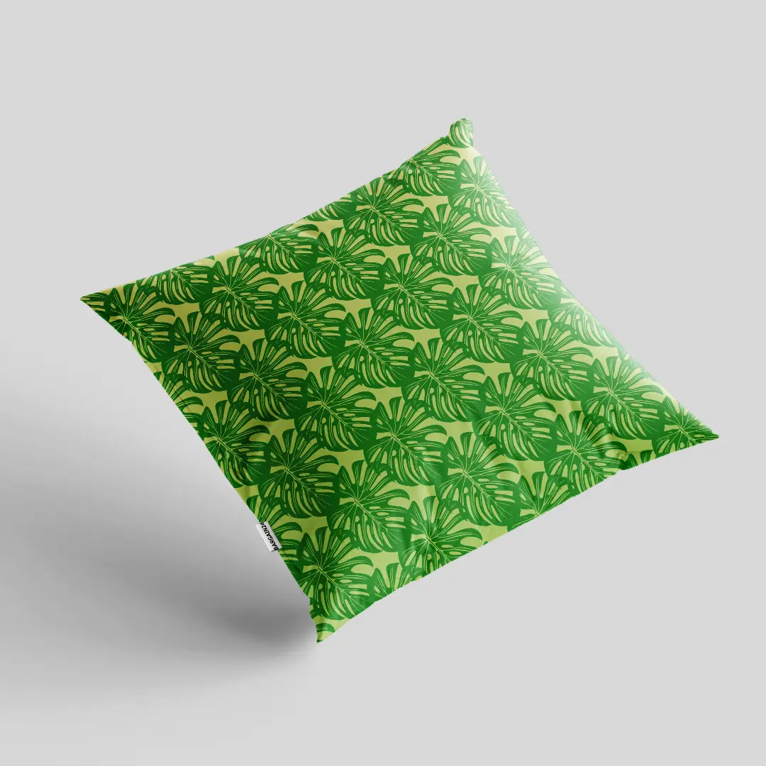 Green Leaves Cushion Cover - Image 2