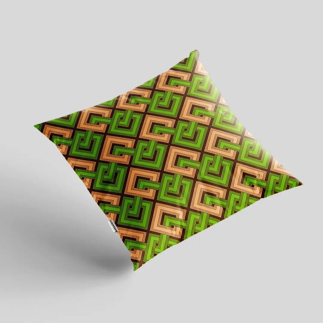 Square Checkered Cushion Cover - Image 2