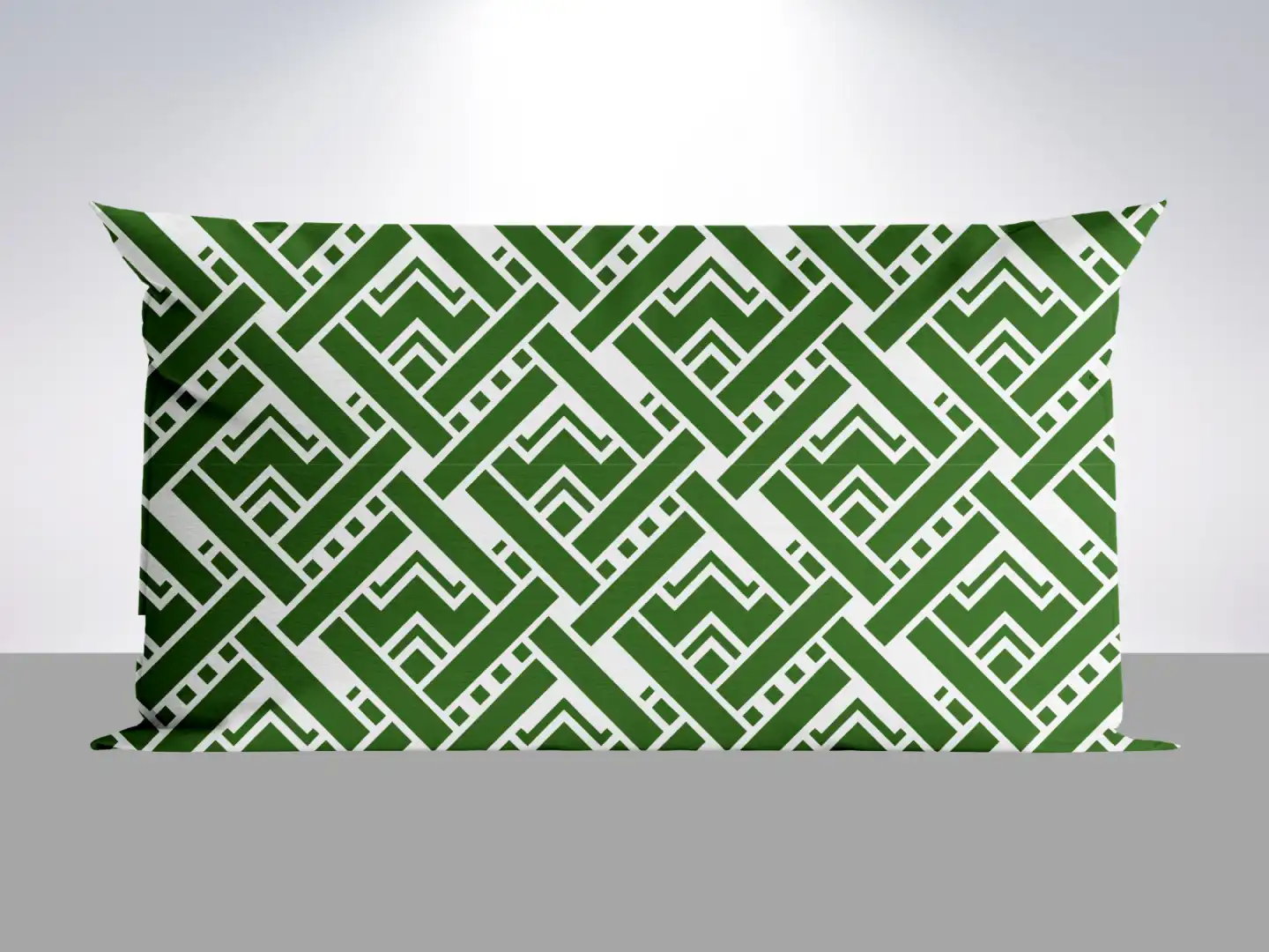 Geometric Green Pillow Cover - Image 2