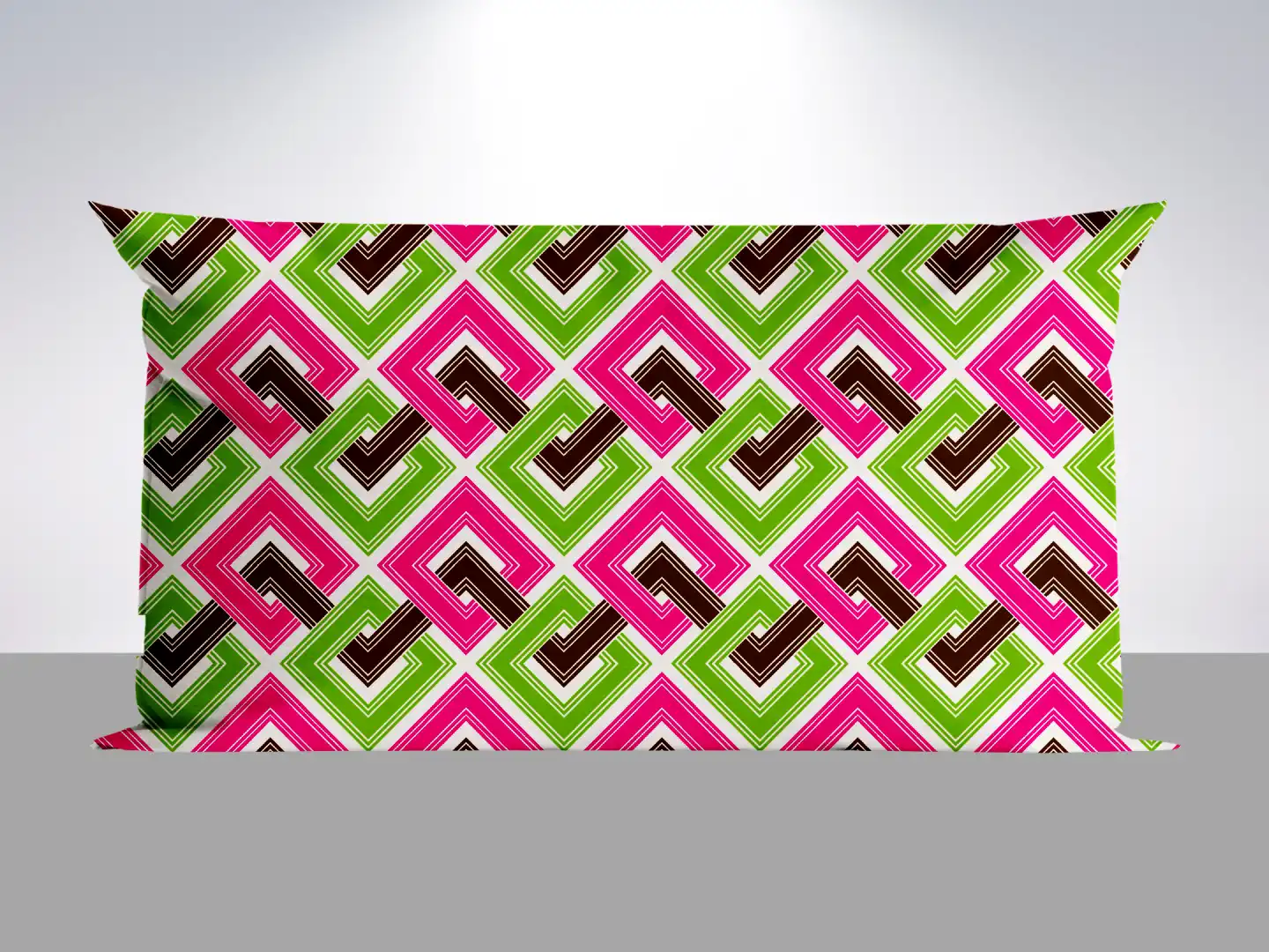 Geometric Squares Colorful Pillow Cover - Image 2