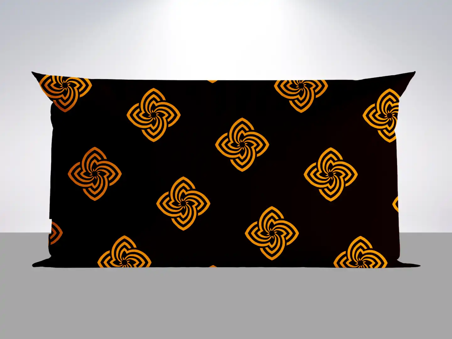 Royal Flower Coffee Color Pillow Cover - Image 2