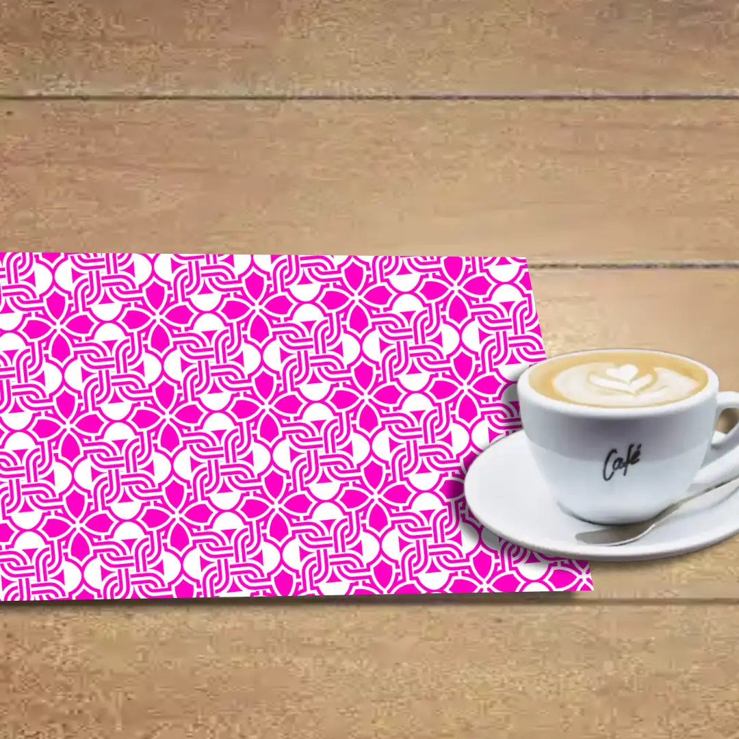 Pink Floral Dining Table Placemats - Pack Of Four - Image 2