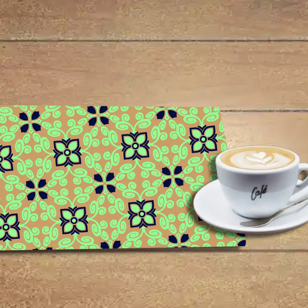 Floral Design Table Placemats - Pack Of Four - Image 2