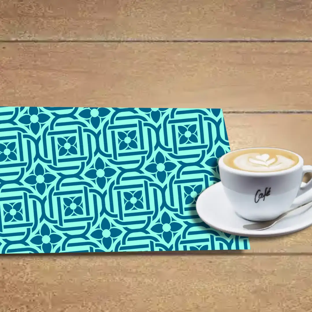 Floral Interwoven Design Table Placemats - Pack Of Four - Image 2