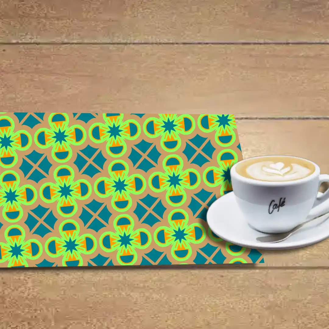 Retro Vintage Design Table Placemats - Pack Of Four - Image 2