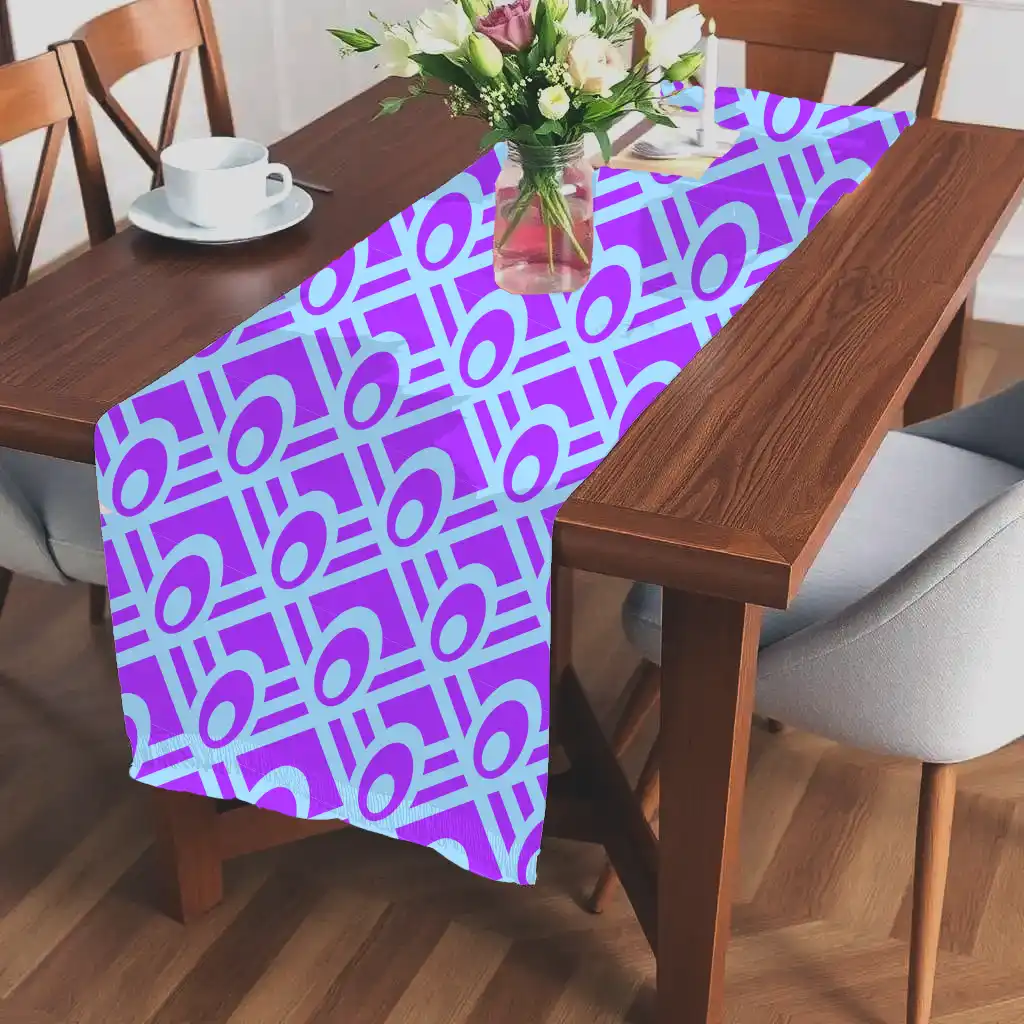 Beautiful Purple Dining Table Runner - Image 2