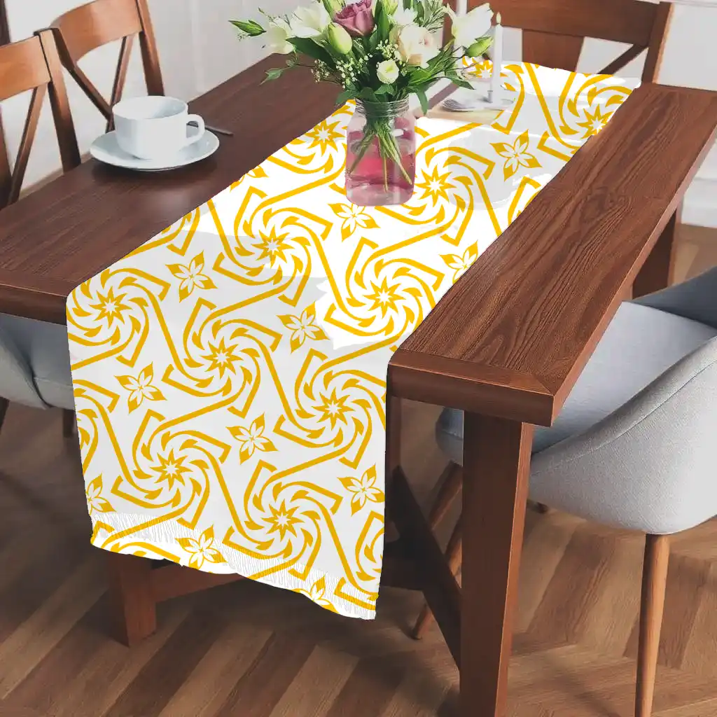 White Golden Table Runner - Image 2