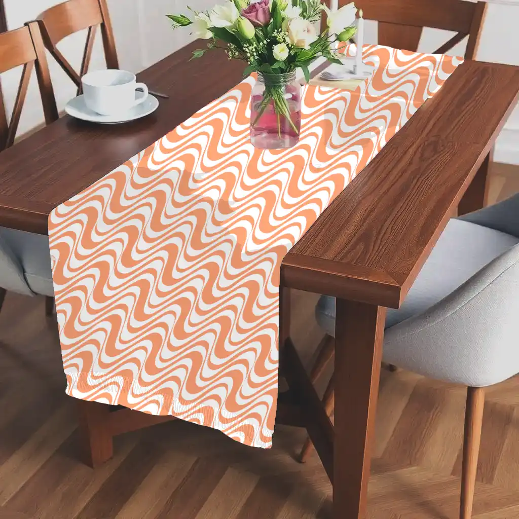Wave Interwoven Design Dining Table Runner - Image 2