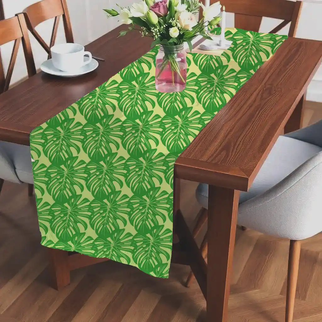 Green Leaves Table Runner - Image 2