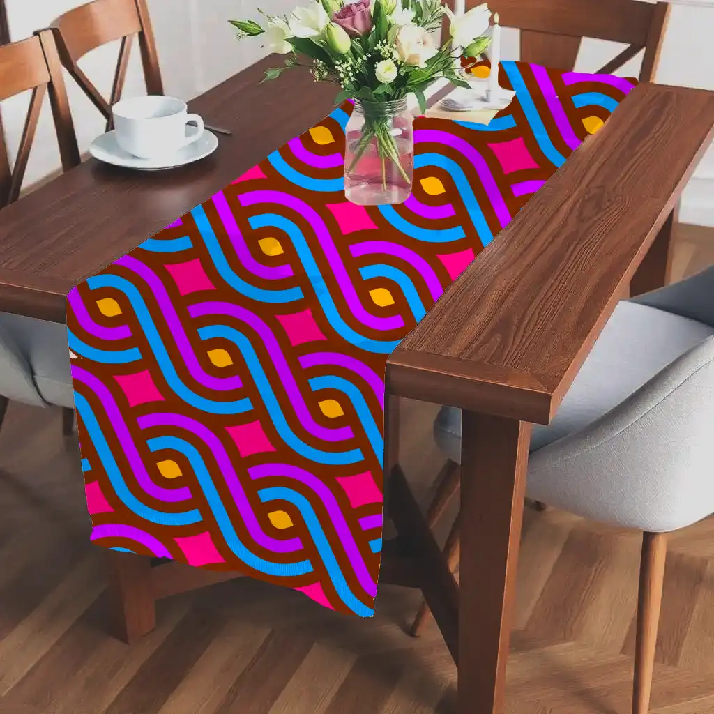 Stylish Threads Print Table Runner - Image 2