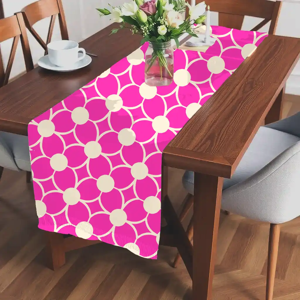Creamish Pink Color Table Runner - Image 2