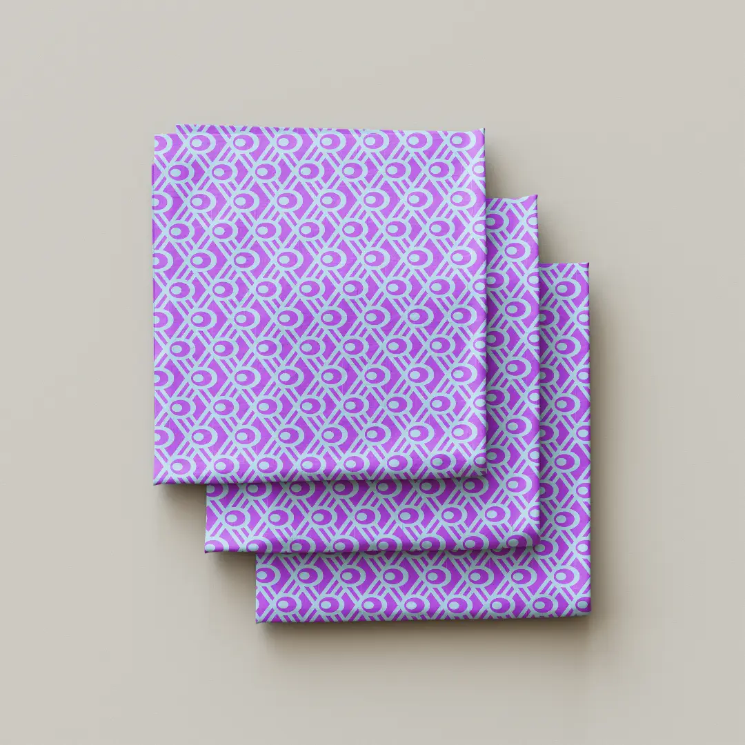 Beautiful Purple Dining Table Cloth Napkin Pack Of Four - Image 3