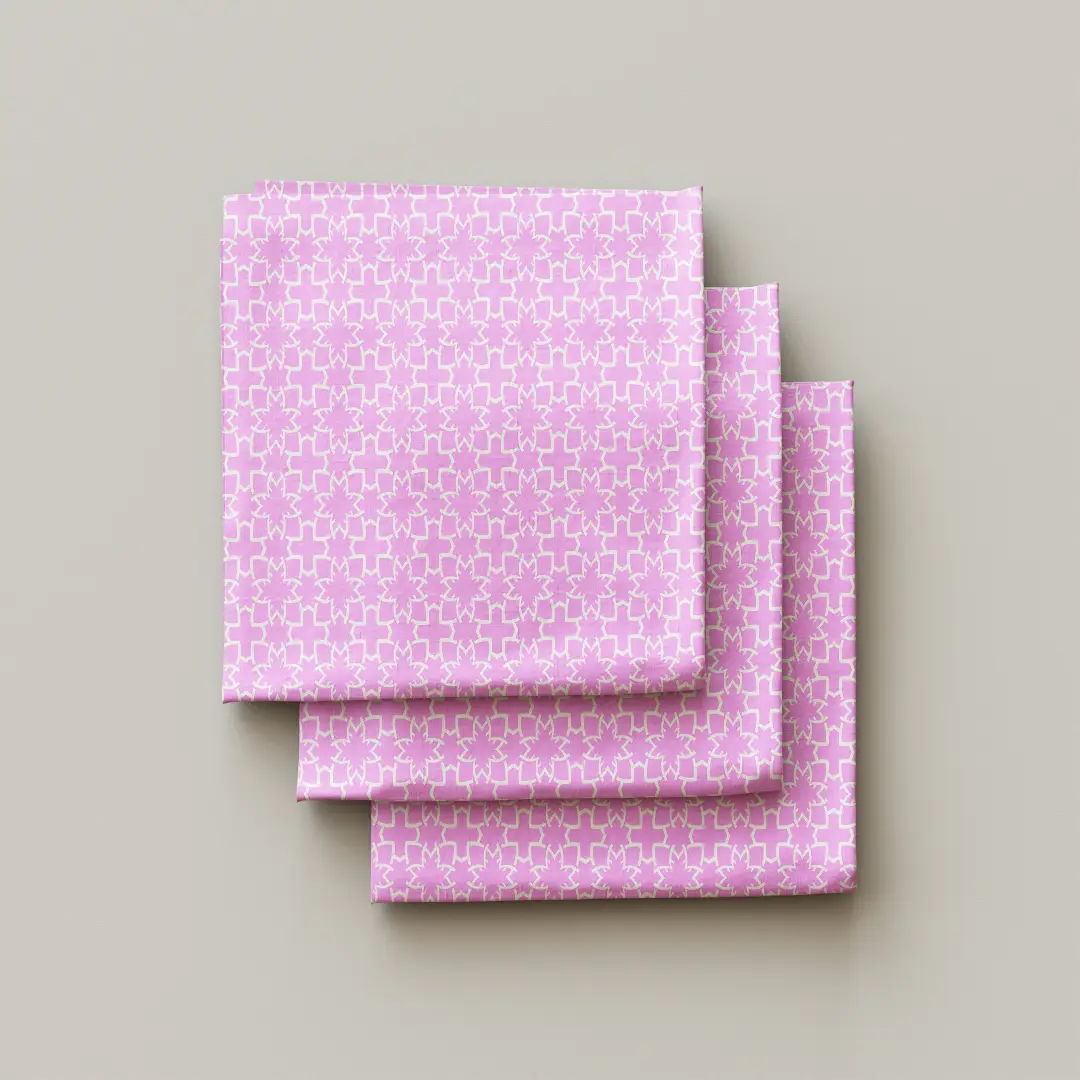 Green Leaves Dining Table Cloth Napkin Pack Of Four - Image 3