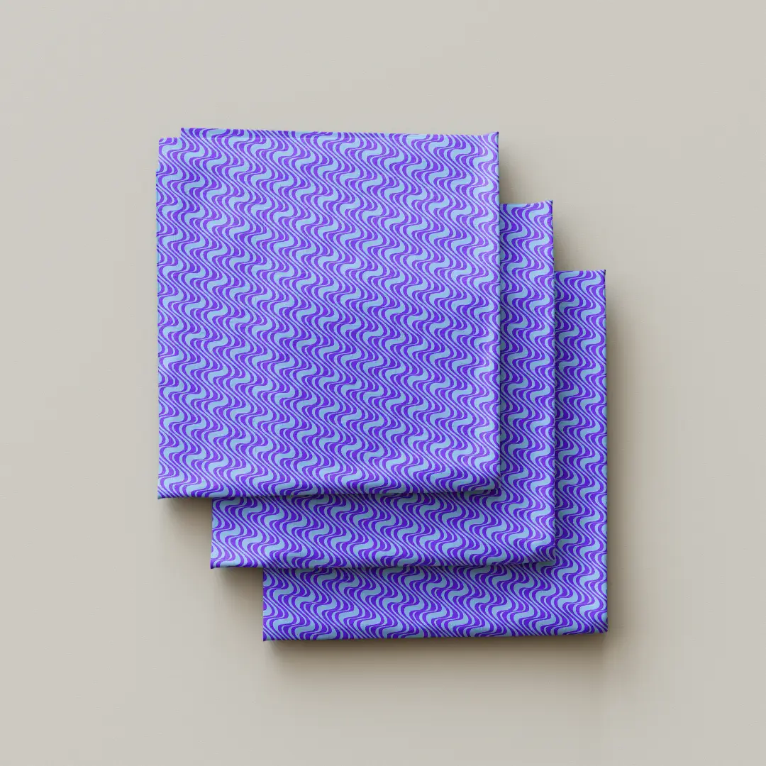 Wavy Printed Cloth Napkin Pack Of Four - Image 3