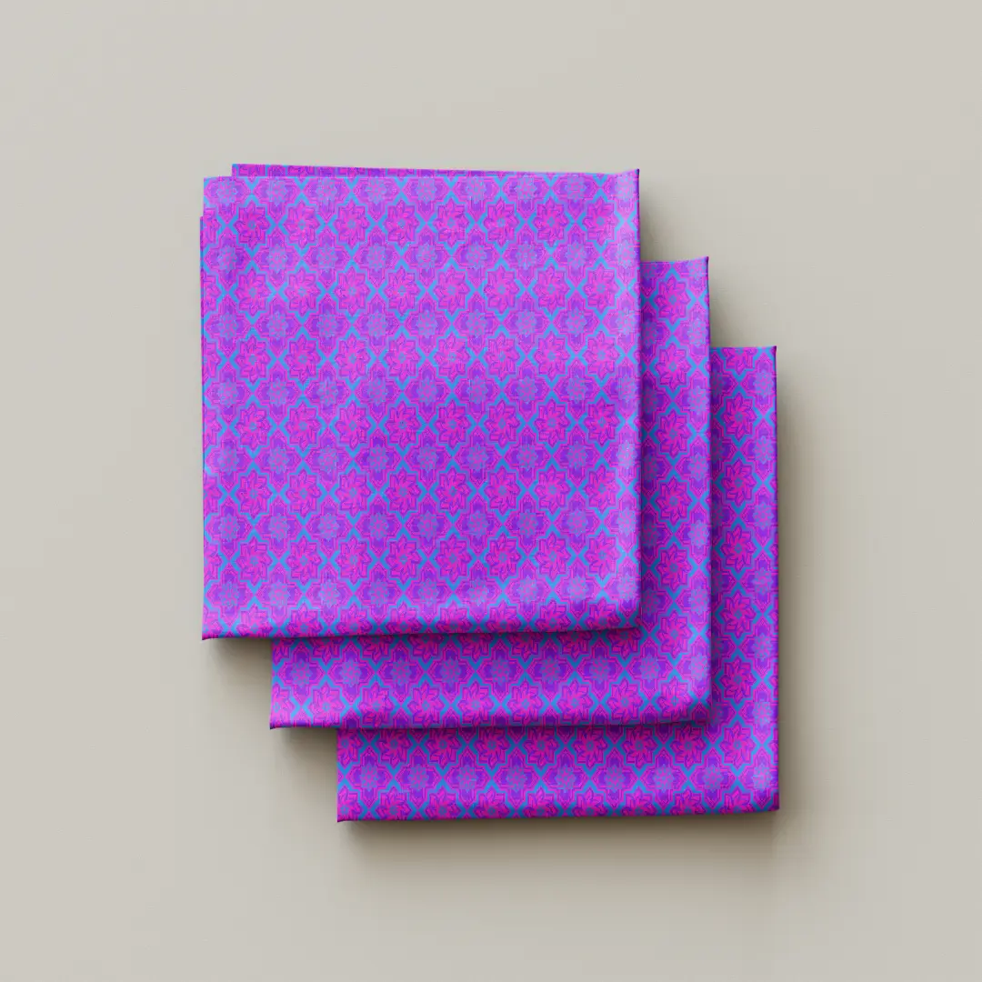 Elegant Design Printed Stylish Cloth Napkin Pack Of Four - Image 3