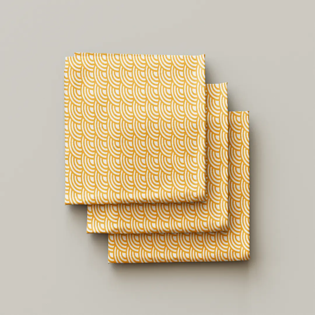 Shells Printed Design Cloth Napkin Pack Of Four - Image 3