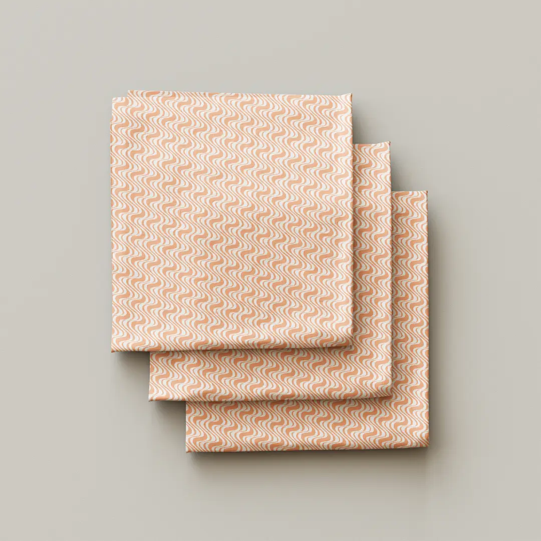 Wave Interwoven Design Dining Table Cloth Napkin Pack Of Four - Image 3