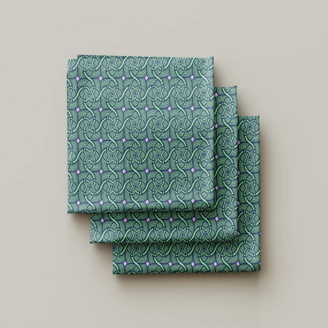 Simple Floral Stylish Cloth Napkin Pack Of Four - Image 3