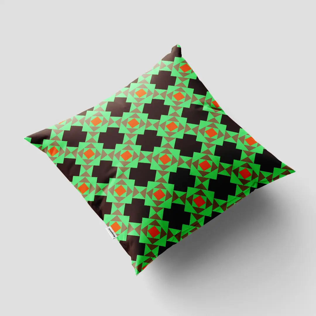 Green Colorful Cushion Cover - Image 3