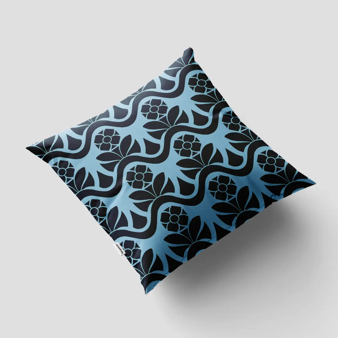 Retro Flower Colorful Cushion Cover - Image 3